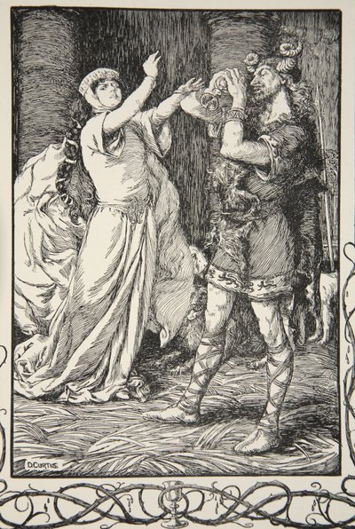 The Queen Cried to Him to Forbear, Illustration from 